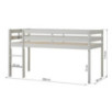 Lit demi-haut ECO Comfort 90x200 cm avec lattes, Gris Pigeon Lit demi-haut ECO Comfort 90x200 cm avec lattes, Gris Pigeon