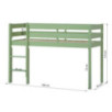 Lit demi-haut ECO Comfort 70x160 cm avec lattes, Vert pâle Lit demi-haut ECO Comfort 70x160 cm avec lattes, Vert pâle