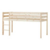 Lit demi-haut ECO Comfort 90x200 cm avec lattes, bois naturel