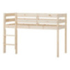 Lit demi-hauteur ECO Comfort 70x160 cm avec lattes, Bois Naturel