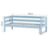 Lit junior Hoppekids ECO Comfort 70x160 cm, Bleu Rêve