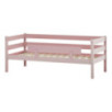 Lit junior ECO Comfort 70x160 avec barrière de sécurité, Rose pâle