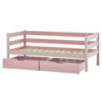 Lit junior ECO Comfort 70x160 avec tiroirs, Rose Pâle Lit junior ECO Comfort 70x160 avec tiroirs, Rose Pâle