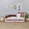 Lit junior ECO Comfort 70x160 avec tiroirs, Rose Pâle Lit junior ECO Comfort 70x160 avec tiroirs, Rose Pâle