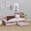 Lit junior ECO Comfort 70x160 avec tiroirs, Rose Pâle Lit junior ECO Comfort 70x160 avec tiroirs, Rose Pâle