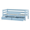 Lit junior ECO Comfort 70x160 avec tiroirs et barrière de sécurité, Bleu Rêve Lit junior ECO Comfort 70x160 avec tiroirs et barrière de sécurité, Bleu Rêve