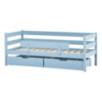 Lit junior ECO Comfort 70x160 avec tiroirs et barrière de sécurité, Bleu Rêve Lit junior ECO Comfort 70x160 avec tiroirs et barrière de sécurité, Bleu Rêve