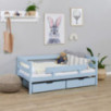 Lit junior ECO Comfort 70x160 avec tiroirs et barrière de sécurité, Bleu Rêve Lit junior ECO Comfort 70x160 avec tiroirs et barrière de sécurité, Bleu Rêve
