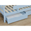 Lit junior ECO Comfort 70x160 avec tiroirs et barrière de sécurité, Bleu Rêve Lit junior ECO Comfort 70x160 avec tiroirs et barrière de sécurité, Bleu Rêve