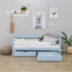 Lit junior ECO Comfort 70x160 avec tiroirs, Bleu Rêve Lit junior ECO Comfort 70x160 avec tiroirs, Bleu Rêve
