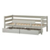 Lit junior ECO Comfort 70x160 avec tiroirs et barrière de sécurité, Gris Dove Lit junior ECO Comfort 70x160 avec tiroirs et barrière de sécurité, Gris Dove