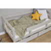 Lit junior ECO Comfort 70x160 avec tiroirs et barrière de sécurité, Gris Dove Lit junior ECO Comfort 70x160 avec tiroirs et barrière de sécurité, Gris Dove
