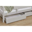 Lit junior ECO Comfort 70x160 avec tiroirs et barrière de sécurité, Gris Dove Lit junior ECO Comfort 70x160 avec tiroirs et barrière de sécurité, Gris Dove