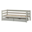 Lit junior ECO Comfort 70x160 avec tiroirs, Gris Pigeon
