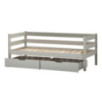Lit junior ECO Comfort 70x160 avec tiroirs, Gris Pigeon