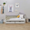 Lit junior ECO Comfort 70x160 avec tiroirs, Gris Pigeon