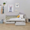 Lit junior ECO Comfort 70x160 avec tiroirs, Gris Pigeon