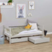 Lit junior ECO Comfort 70x160 avec tiroirs, Gris Pigeon