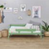 Lit junior ECO Comfort 70x160 avec barrière de sécurité, Vert Pâle Lit junior ECO Comfort 70x160 avec barrière de sécurité, Vert Pâle