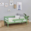 Lit junior ECO Comfort 70x160 avec barrière de sécurité, Vert Pâle Lit junior ECO Comfort 70x160 avec barrière de sécurité, Vert Pâle