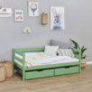 Lit junior ECO Comfort 70x160 avec tiroirs, Vert pâle