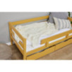 Lit junior ECO Comfort 70x160 avec tiroirs et barrière de sécurité, Jaune d'Automne