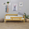Lit junior ECO Comfort 70x160 avec barrière de sécurité, Jaune d'Automne
