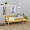 Lit junior ECO Comfort 70x160 avec barrière de sécurité, Jaune d'Automne