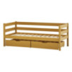 Lit junior ECO Comfort 70x160 avec tiroirs, Jaune d'Automne