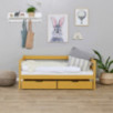 Lit junior ECO Comfort 70x160 avec tiroirs, Jaune d'Automne