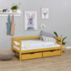 Lit junior ECO Comfort 70x160 avec tiroirs, Jaune d'Automne