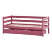 Lit junior ECO Comfort 70x160 avec tiroirs, Rose Baroque