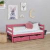 Lit junior ECO Comfort 70x160 avec tiroirs, Rose Baroque