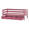 Lit junior ECO Comfort 70x160 avec tiroirs, Rose Baroque