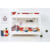 Lit superposé ECO de luxe Hoppekids avec barrière de lit 90x200cm, cadre à lattes flexible, blanc Lit superposé ECO de luxe Hoppekids avec barrière de lit 90x200cm, cadre à lattes flexible, blanc