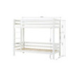 Lit superposé ECO de luxe Hoppekids avec barrière de lit 90x200cm, cadre à lattes flexible, blanc Lit superposé ECO de luxe Hoppekids avec barrière de lit 90x200cm, cadre à lattes flexible, blanc