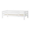 Lit junior écologique de luxe Hoppekids 90x200cm avec 1/2 barrière de lit, cadre à lattes flexible, blanc Lit junior écologique de luxe Hoppekids 90x200cm avec 1/2 barrière de lit, cadre à lattes flexible, blanc