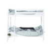 Lit superposé haut ECO Luxury 90x200cm avec échelle inclinée, cadre de lattes flexible, blanc Lit superposé haut ECO Luxury 90x200cm avec échelle inclinée, cadre de lattes flexible, blanc