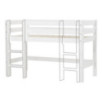 Lit mi-hauteur ECO Luxe 70x160cm, Blanc