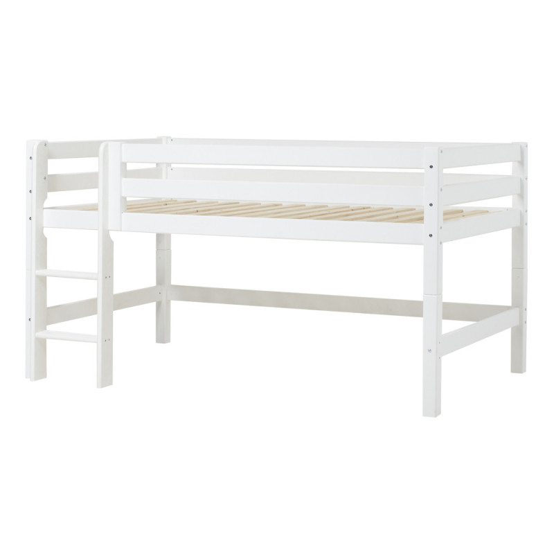 Lit mi-hauteur ECO Luxury 120x200cm, Blanc