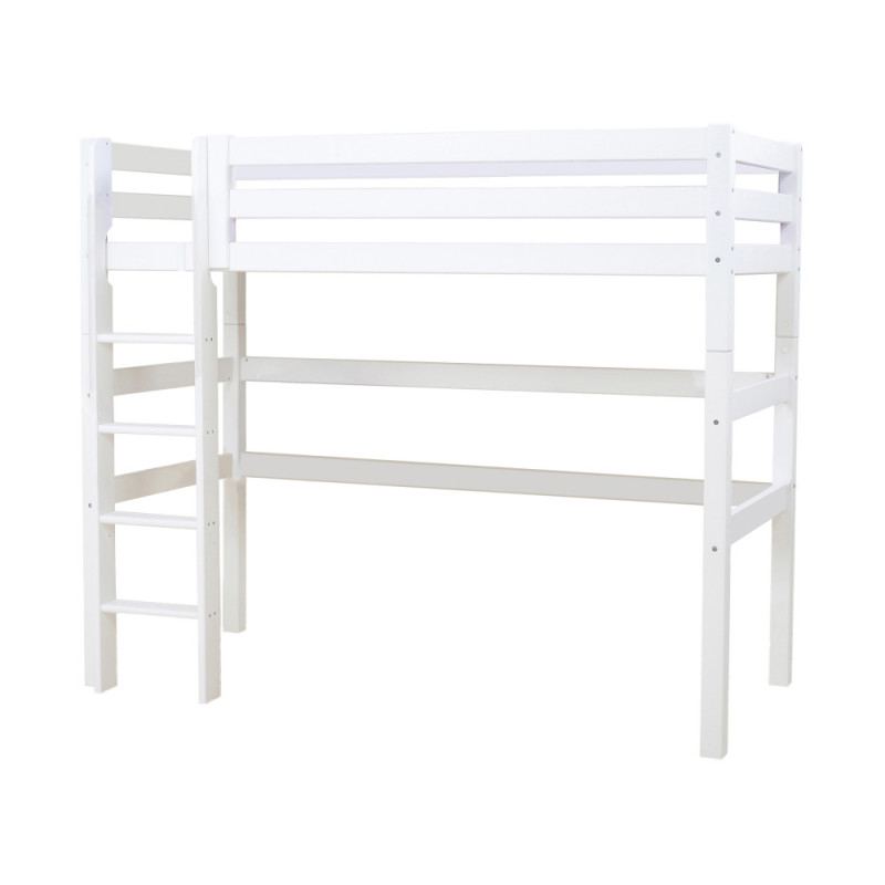 Lit mezzanine de luxe Hoppekids ECO 90x200 cm, blanc