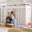 Lit mi-hauteur Hoppekids ECO Dream, 90x200 cm, Blanc Lit mi-hauteur Hoppekids ECO Dream, 90x200 cm, Blanc