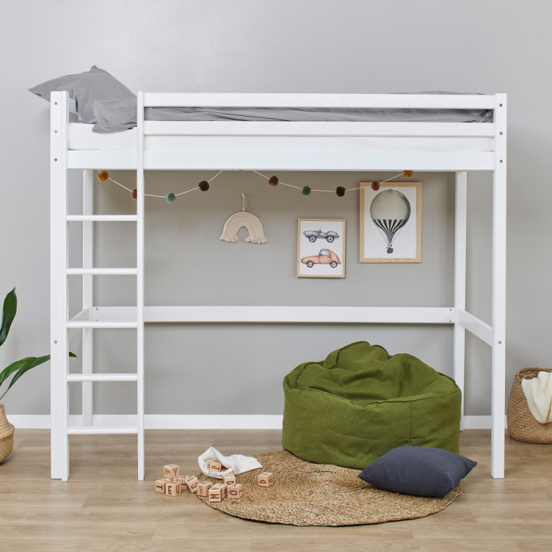 Lit mezzanine Hoppekids ECO Dream, 90x200 cm, Blanc