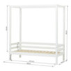 Lit canopy Hoppekids ECO Dream 70x160 cm, Blanc Lit canopy Hoppekids ECO Dream 70x160 cm, Blanc