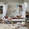 Lit à baldaquin Hoppekids ECO Dream 90x200 cm, Blanc Lit à baldaquin Hoppekids ECO Dream 90x200 cm, Blanc