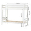 Lit superposé de luxe ECO Hoppekids 90x200 cm, Blanc