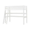 Lit mezzanine ECO Luxe Hoppekids 90x200 cm avec bureau et échelle inclinée, Blanc Lit mezzanine ECO Luxe Hoppekids 90x200 cm avec bureau et échelle inclinée, Blanc