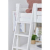 Lit mezzanine ECO Luxe Hoppekids 90x200 cm avec bureau et échelle inclinée, Blanc Lit mezzanine ECO Luxe Hoppekids 90x200 cm avec bureau et échelle inclinée, Blanc