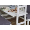 Lit superposé JUMBO Hoppekids ECO Dream avec table 90x200 cm, Blanc Lit superposé JUMBO Hoppekids ECO Dream avec table 90x200 cm, Blanc
