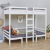 Lit superposé JUMBO Hoppekids ECO Dream avec table 90x200 cm, Blanc Lit superposé JUMBO Hoppekids ECO Dream avec table 90x200 cm, Blanc
